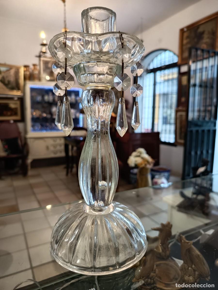 Vintage: Portavelas de cristal - Foto 1