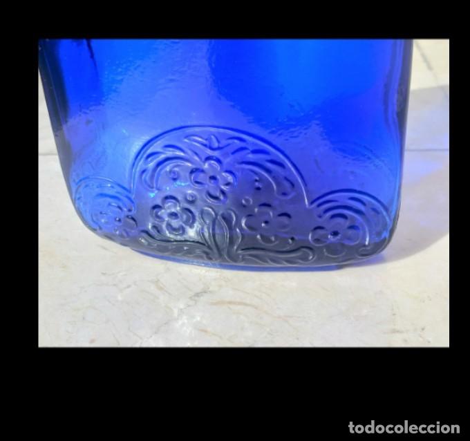 Vintage: Botella azul cobalto 21cm - Foto 2