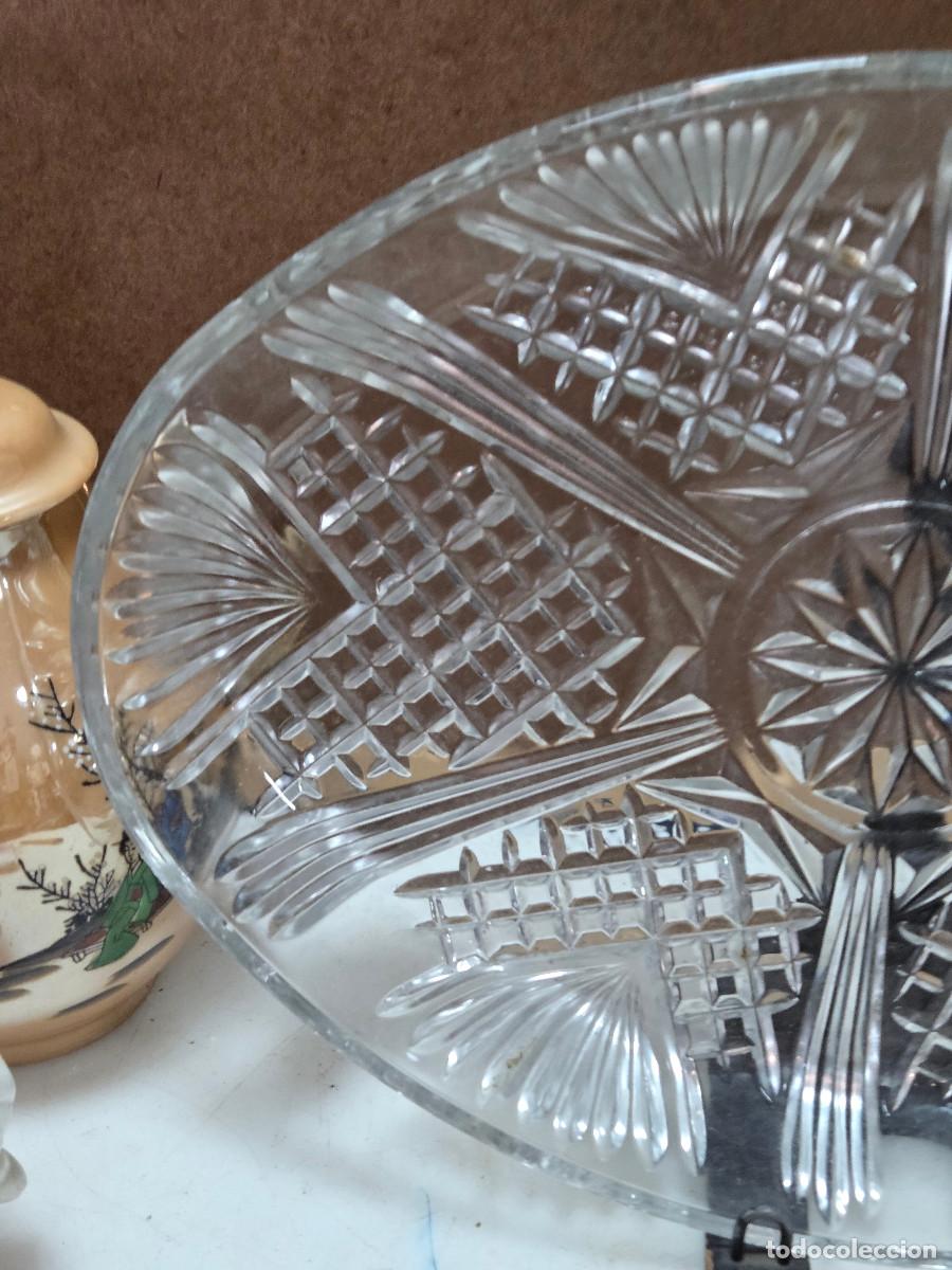 Vintage: bandeja de cristal grande - Foto 1