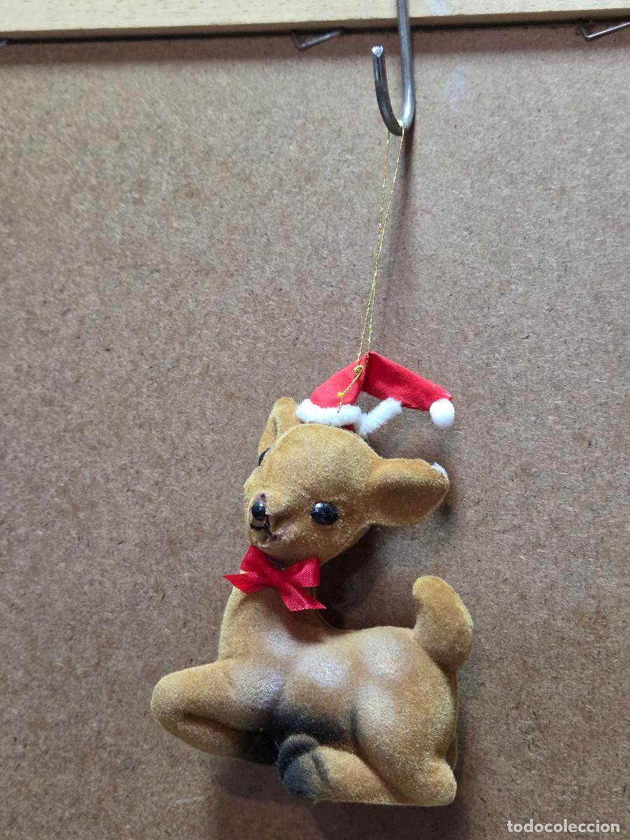 Vintage: figura de navidad ciervo - Foto 1