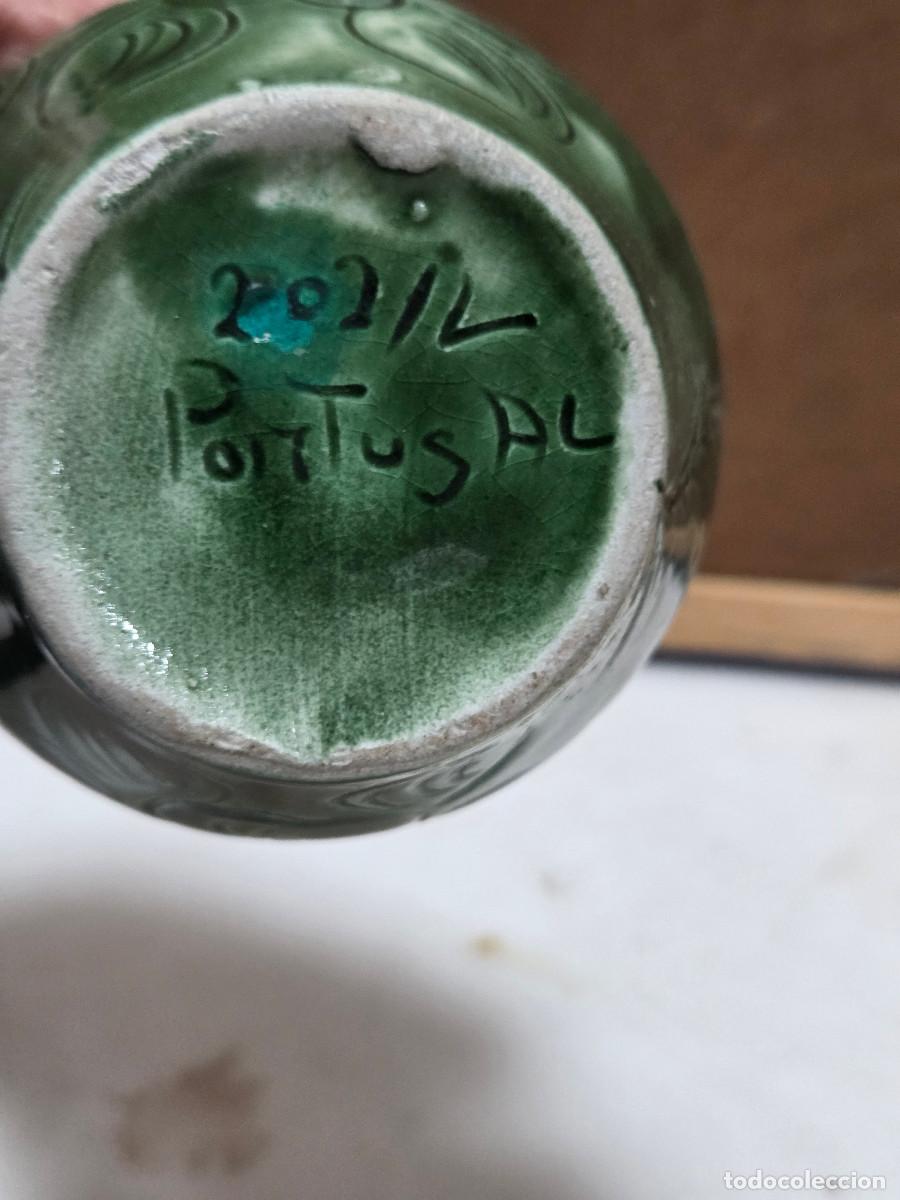 Vintage: jarron de ceramica verde - Foto 4