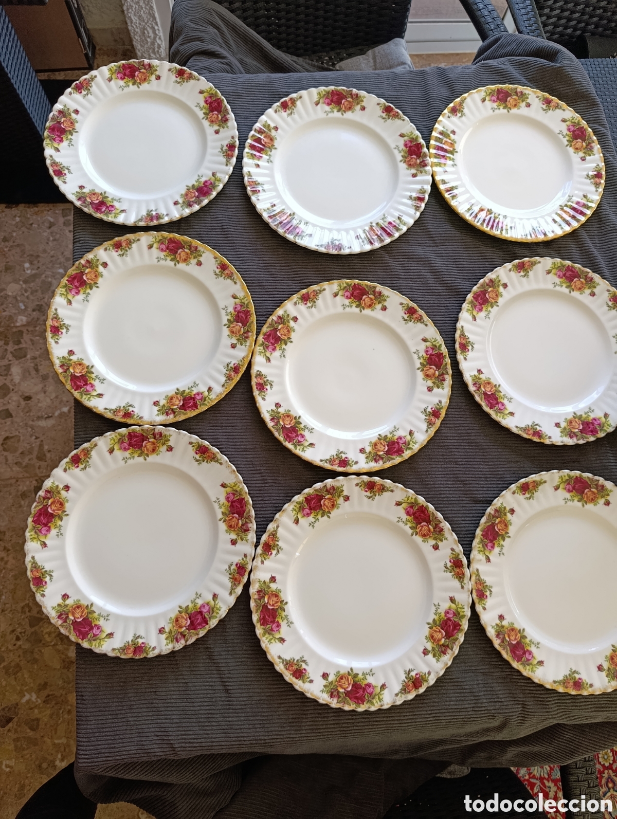Vintage: Royal Albert hermosa vajilla de porcelana Rosa silvestres