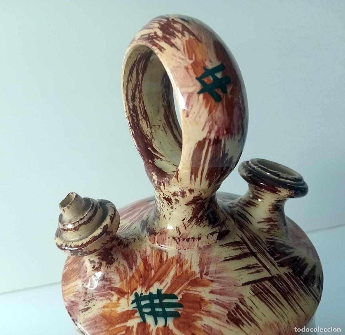 Vintage: BOTIJO DECORATIVO VINTAGE EN CER&Aacute;MICA