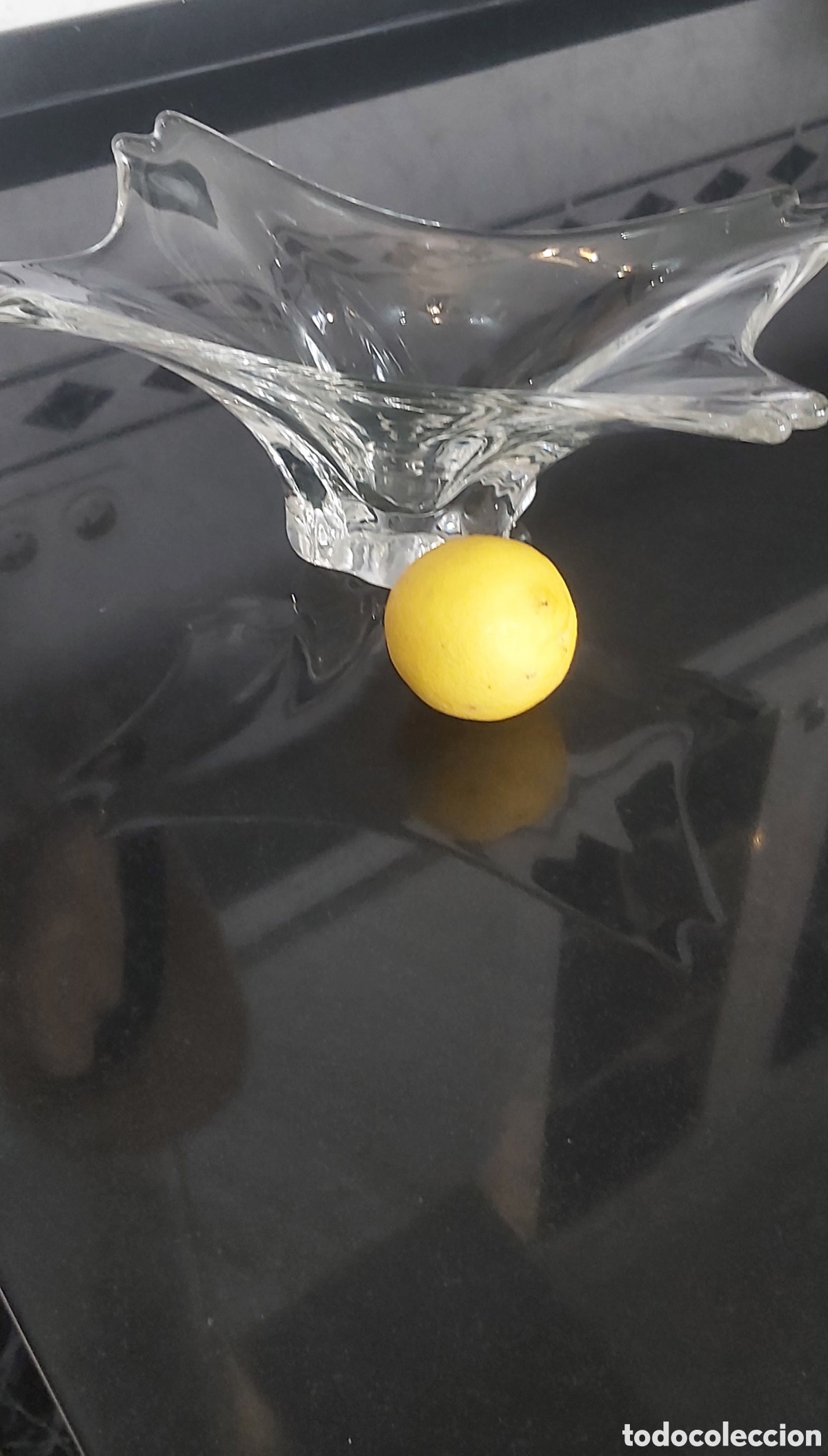 Vintage: Centro de mesa Vintage Cristal de plomo Francia &rdquo;cola de golondrina&rdquo;