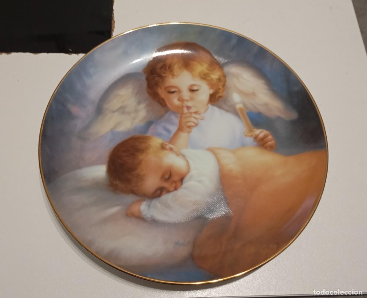 Vintage: PLATO DE COLECCI&Oacute;N DE PORCELANA TITULADO &rdquo;HUSH-A-BYE&rdquo;DISE&Ntilde;ADO Y FIRMADO POR EL ARTISTA MAGO