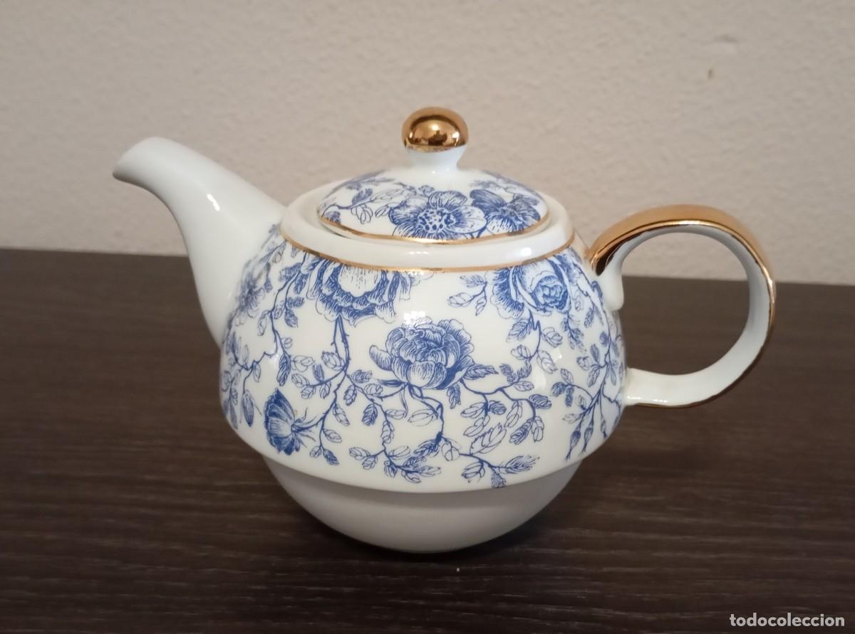 Vintage: BONITA TETERA DE PORCELANA FINA, LEONARDO COLLECTION, VINTAGE DE LOS A&Ntilde;OS 80-90, HECHA EN INGLATERRA