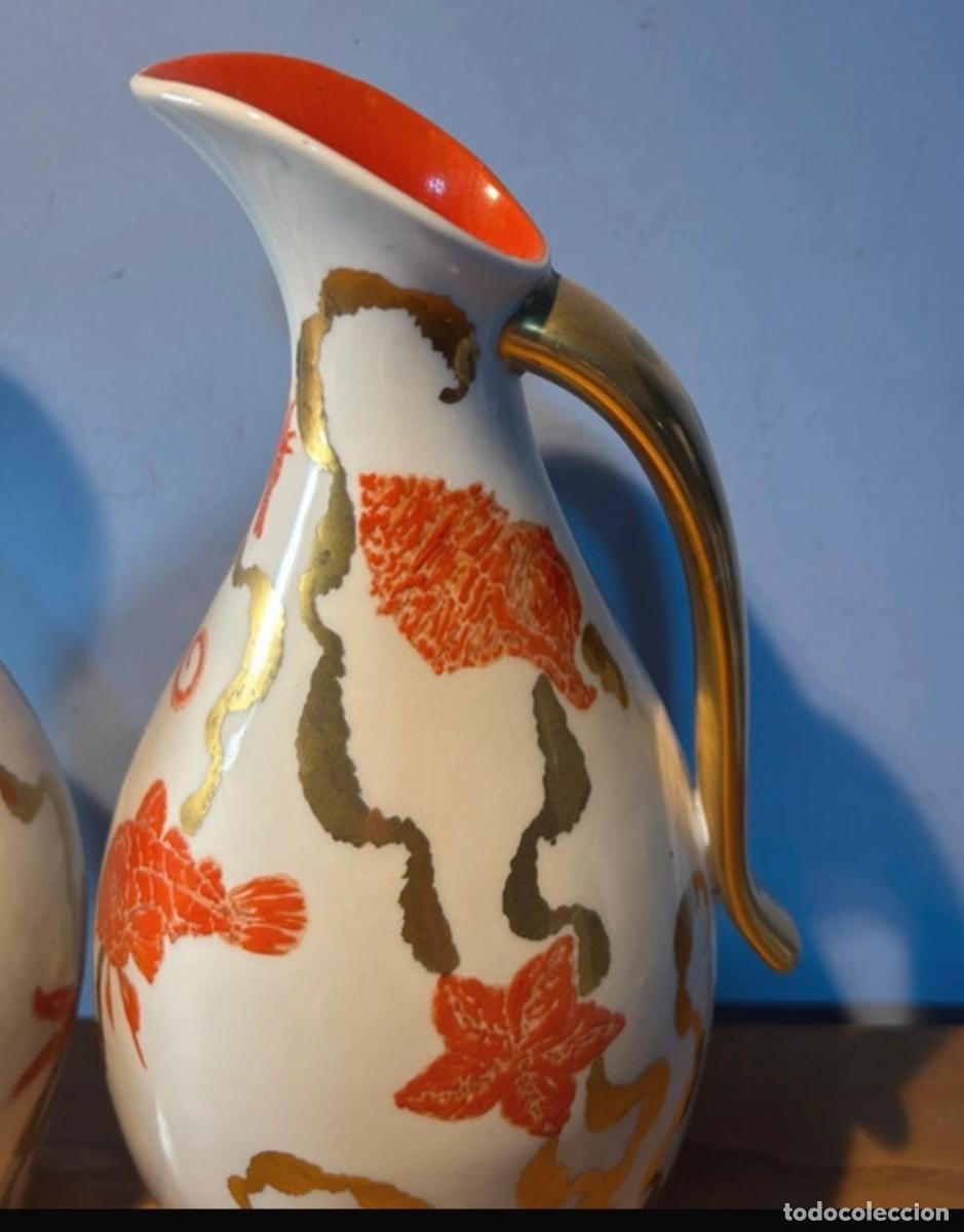 Vintage: 2 jarrones porcelana Hispania - Foto 3
