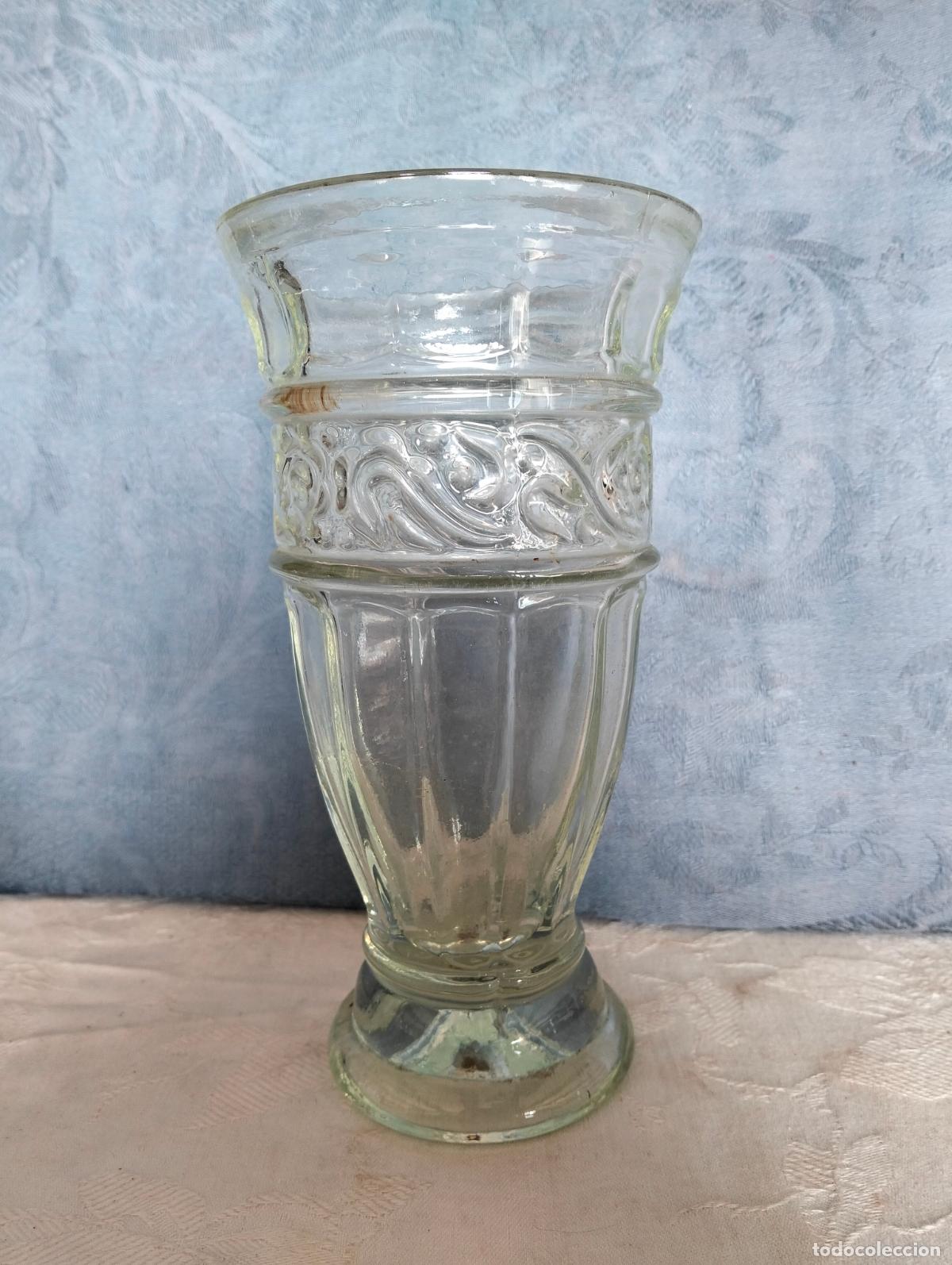 Vintage: Jarr&oacute;n florero de cristal vintage decorativo a&ntilde;os 70-80