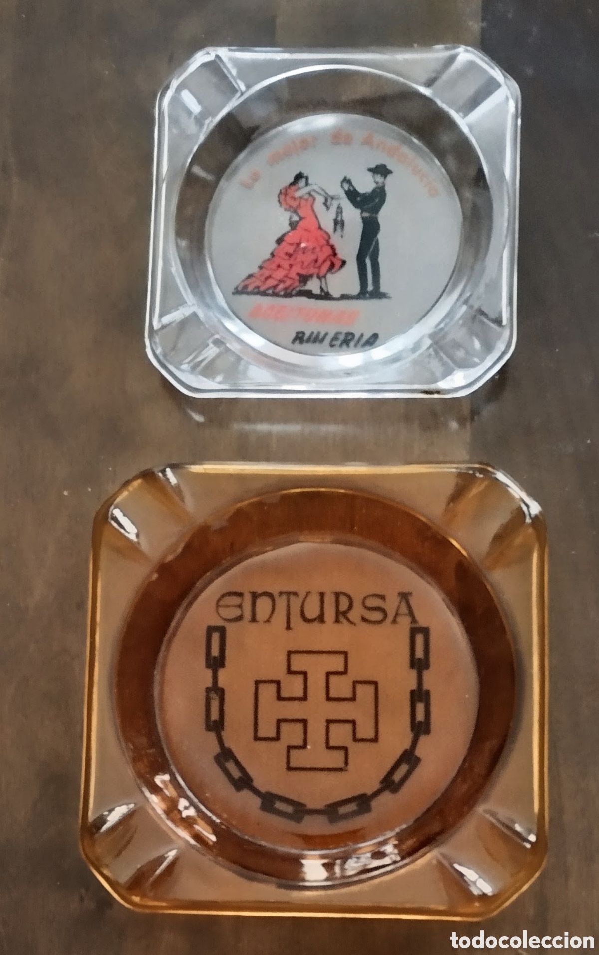 Vintage: PACK de CENICEROS VINTAGE de CRISTAL ambos NUEVOS SIN ESTRENAR ver fotos y descripci&oacute;n del lote.