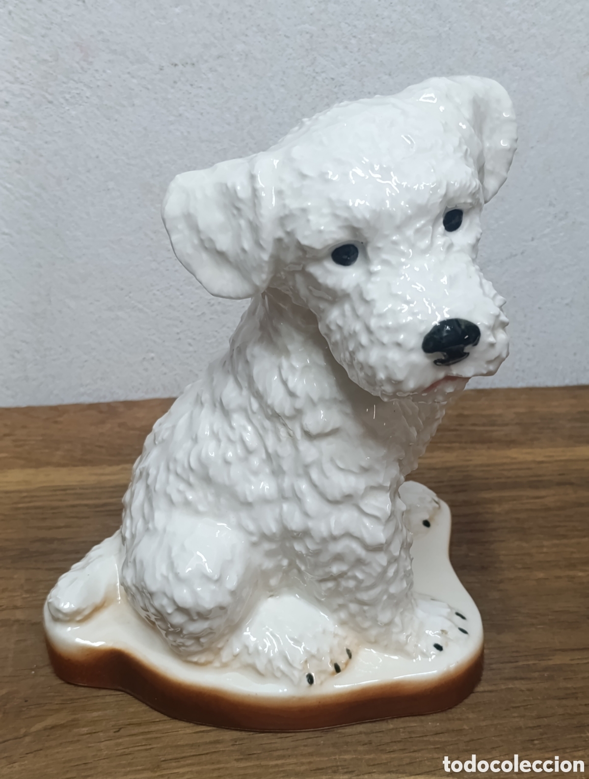 Vintage: FIGURA DE PORCELANA DE PERRO FOX TERRIER, MIDE 22 CM DE ALTURA
