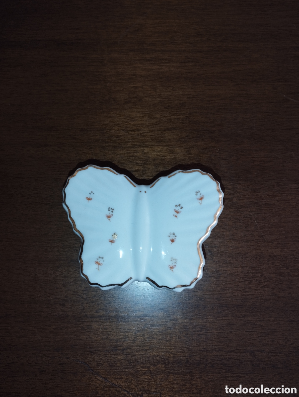 Vintage: Joyero con forma de mariposa porcelana Bhemi