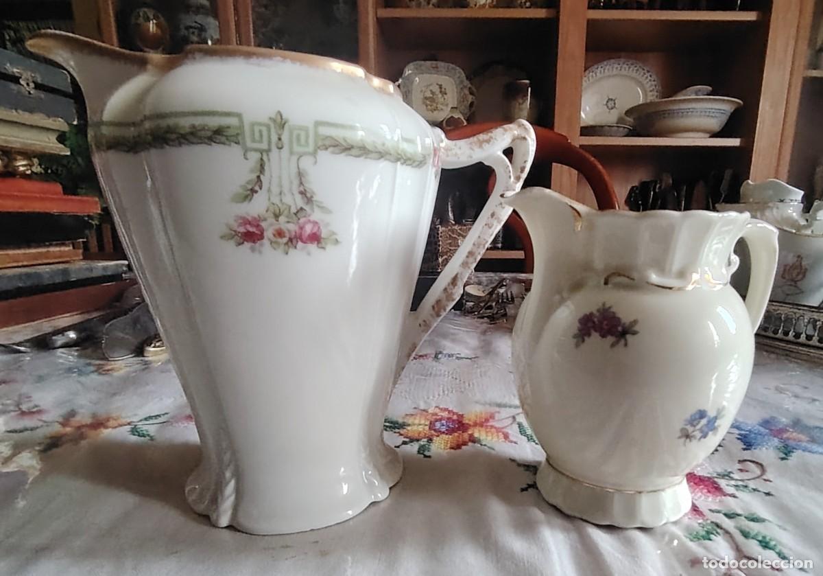 Vintage: 2 ANTIGUAS LECHERITAS PORCELANA LIMOGES