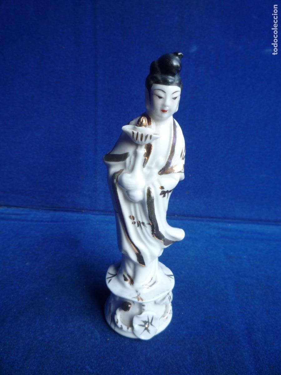 Vintage: FIGURA PORCELANA GEHISA ORIENTAL