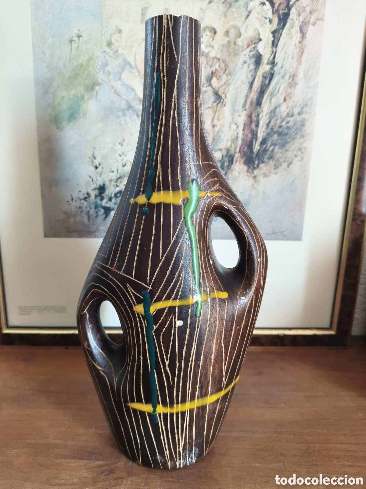 Vintage: ANTIGUO JARR&Oacute;N VINTAGE MANISES ABSTRACTO CASES O. BENLLOCH ?