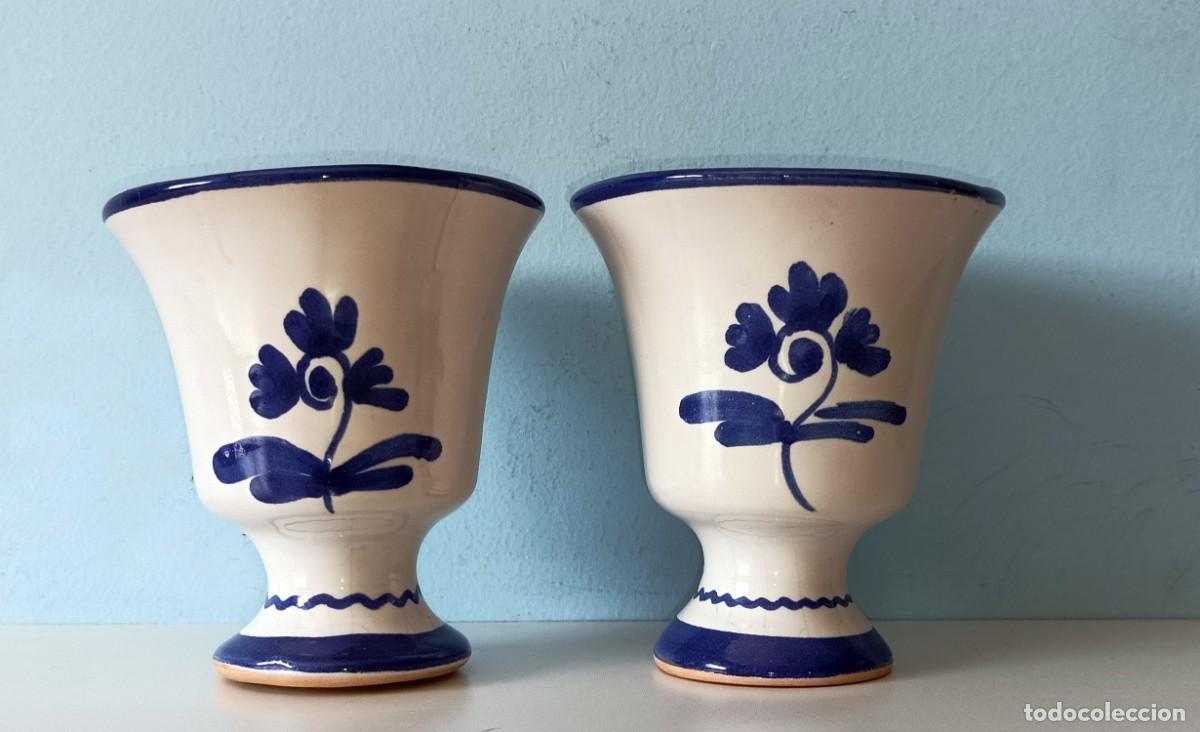Vintage: LOTE DE DOS ANTIGUAS COPAS DE CER&Aacute;MICA DECORACI&Oacute;N COCINA RETRO VINTAGE