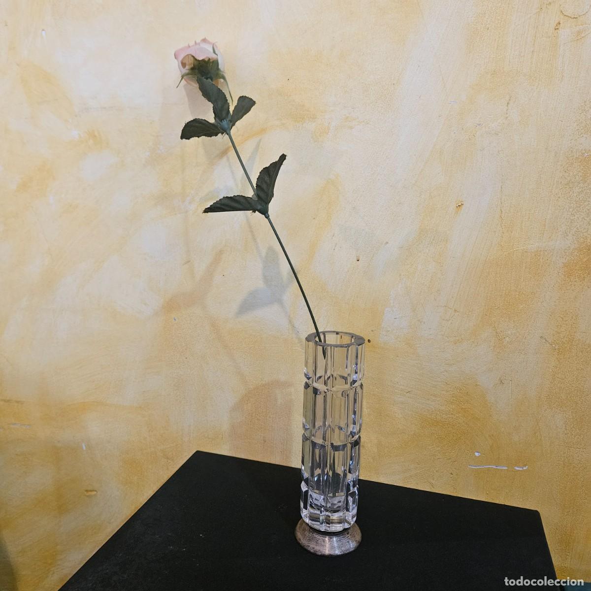 Vintage: Jarr&oacute;n de cristal grueso estilo murano