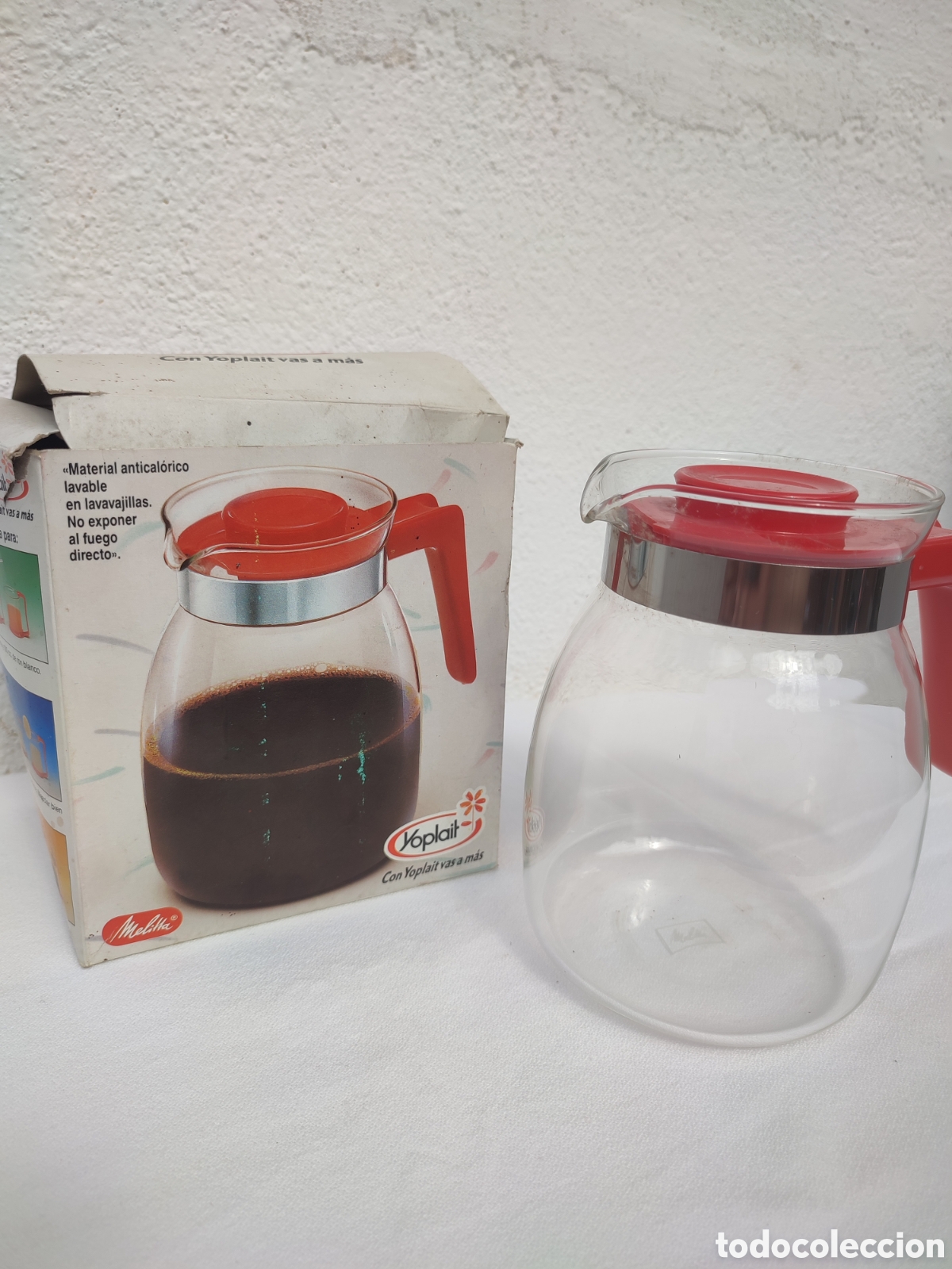 Vintage: Jarra cristal Duralex a&ntilde;os 60/70