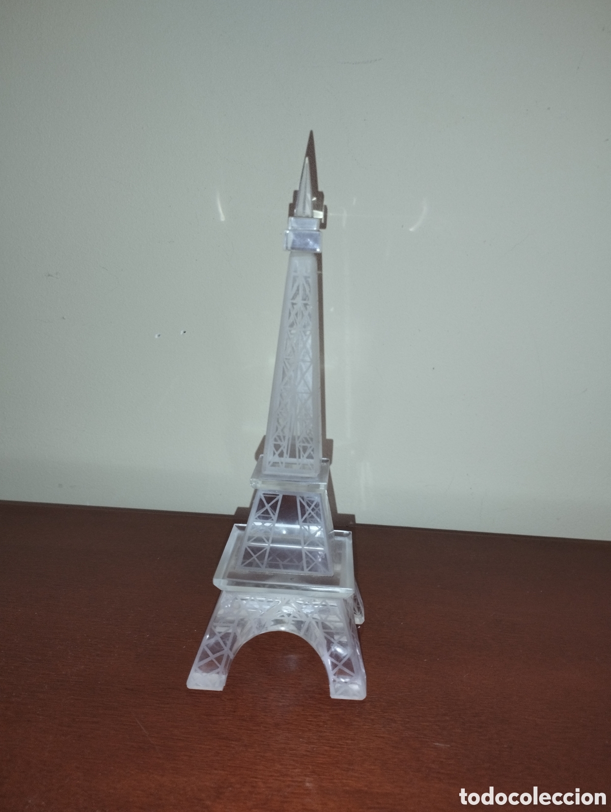 Vintage: Figura de cristal Torre Eiffel