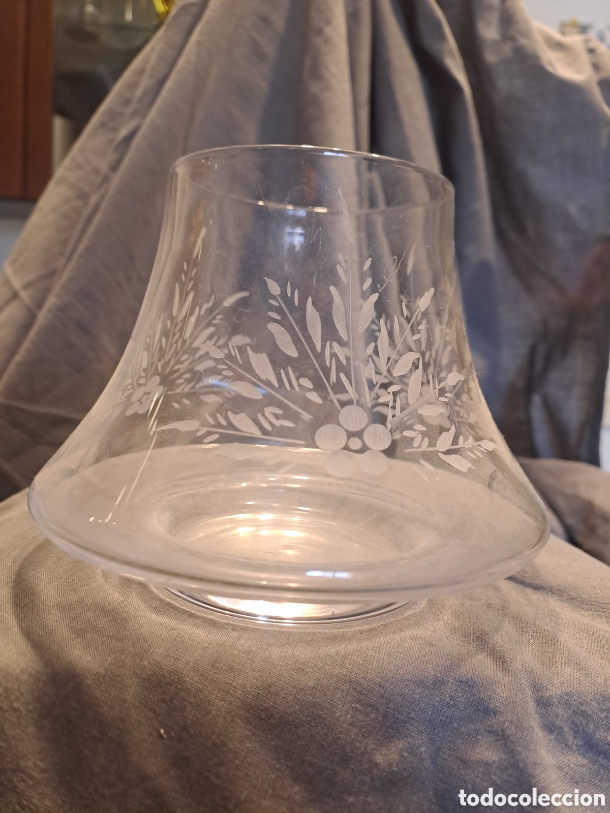 Vintage: Jarron tallado a mano