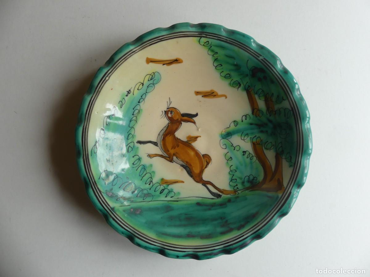 Vintage: BONITO PLATO DE CERAMICA DE PUENTE DEL ARZOBISPO ( PAGO POR BIZUM)