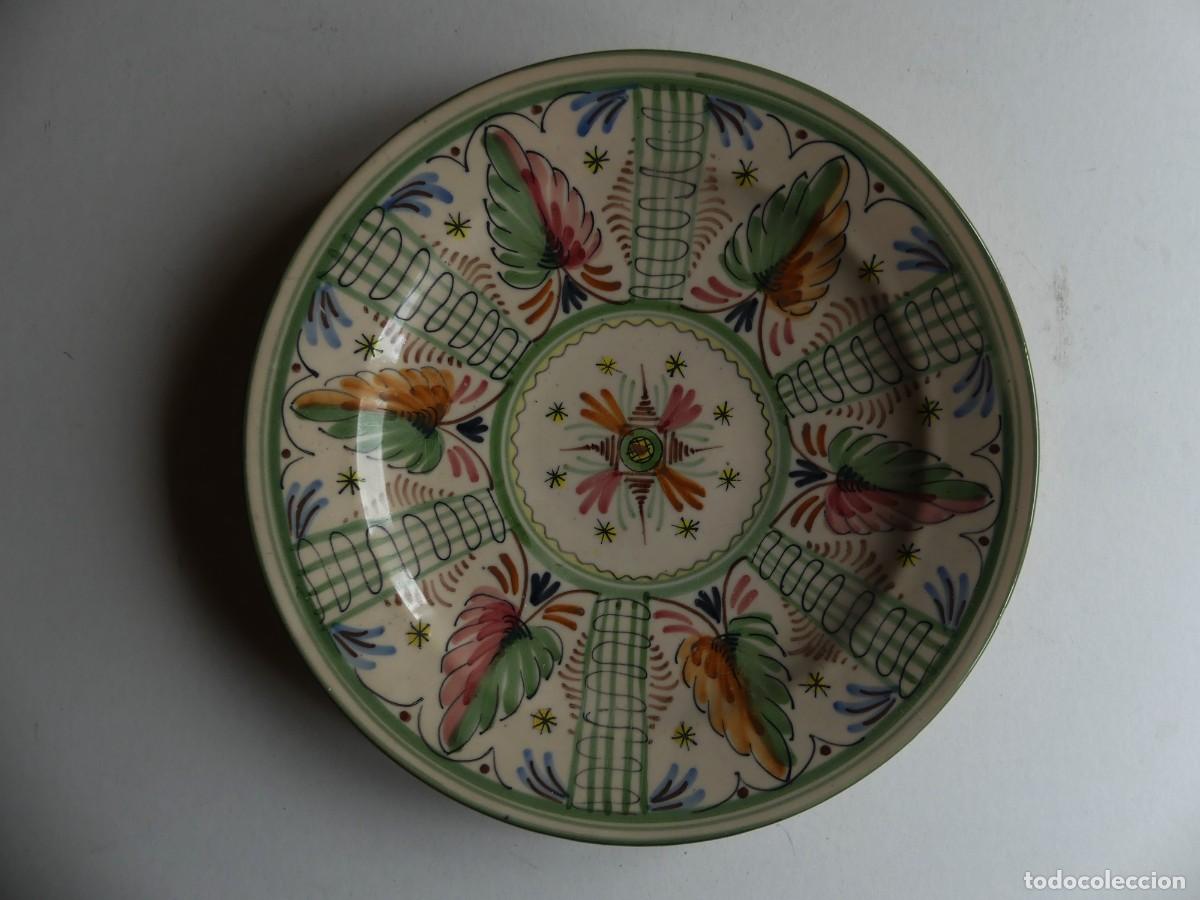 Vintage: BONITO PLATO DE CERAMICA ARTESANA ( PAGO POR BIZUM)