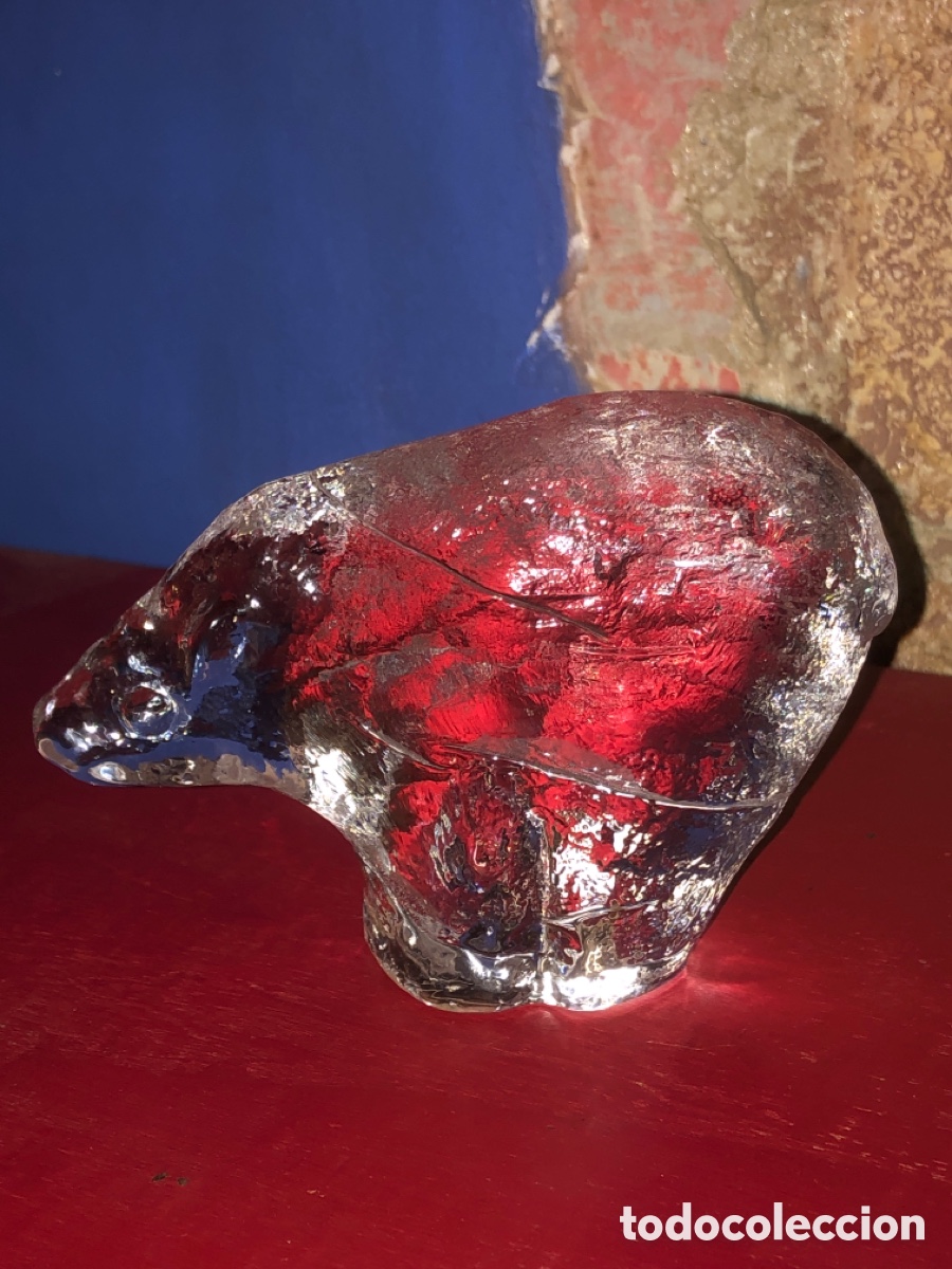 Vintage: Figura cristal pukeberg a&ntilde;os 60