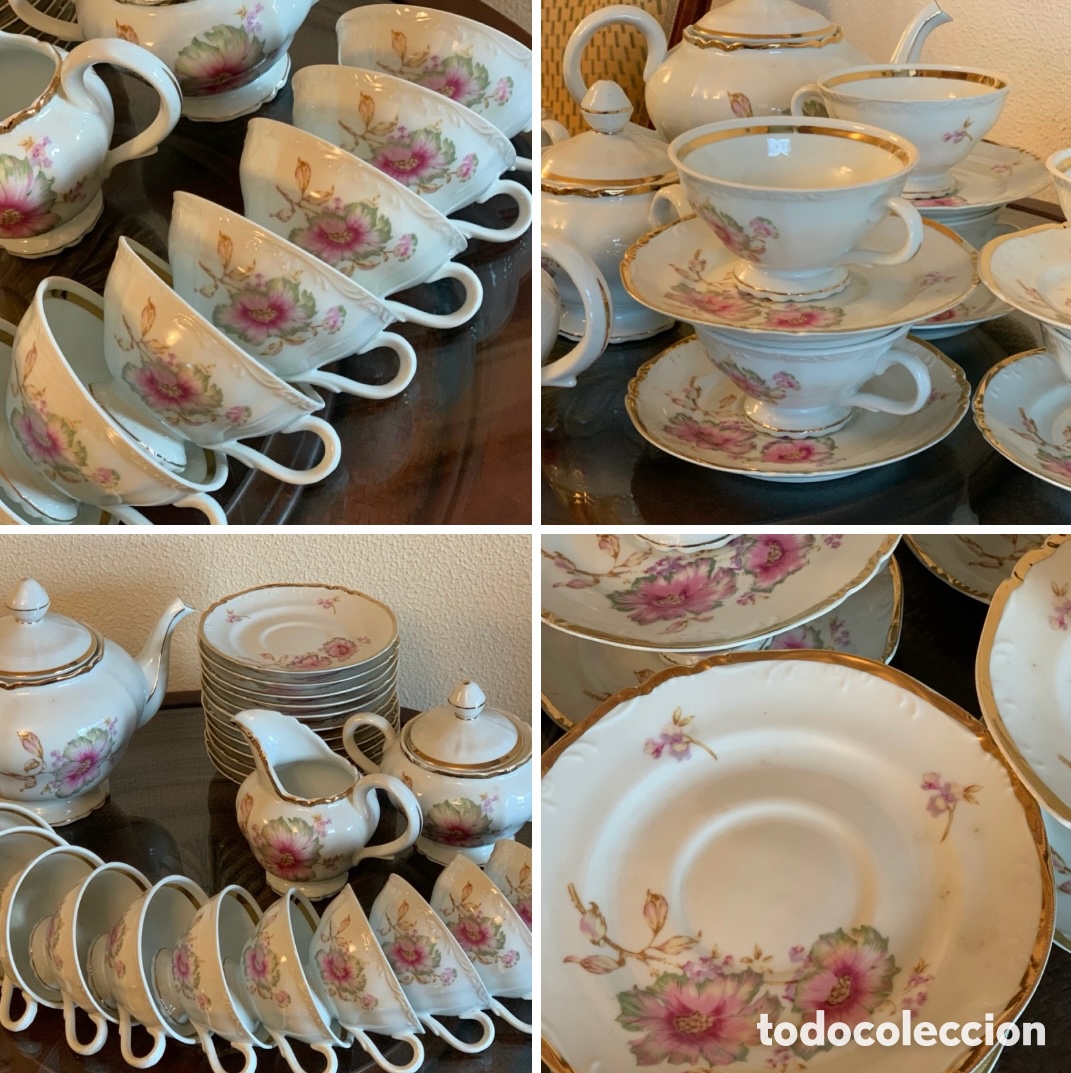 Vintage: Juego de cafe de porcelana - 12 servicios