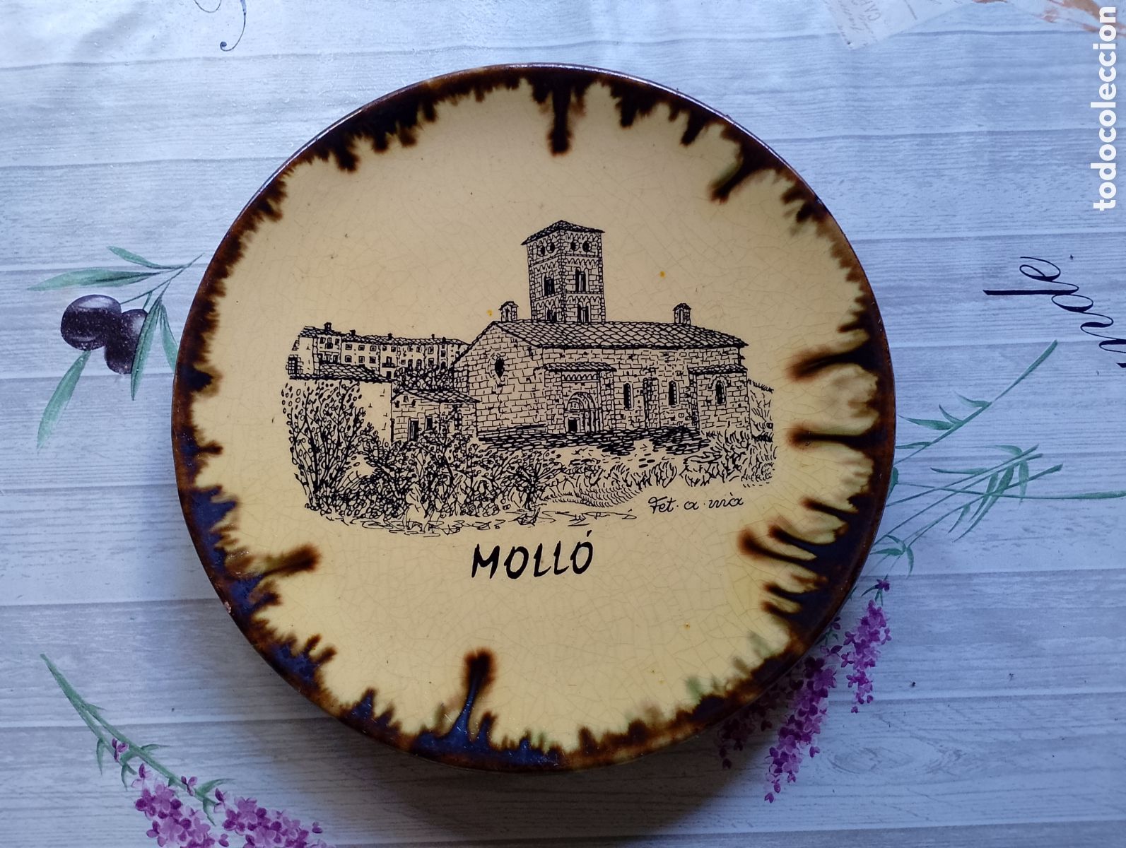 Vintage: Plato de cer&aacute;mica decorativo de Moll&oacute;