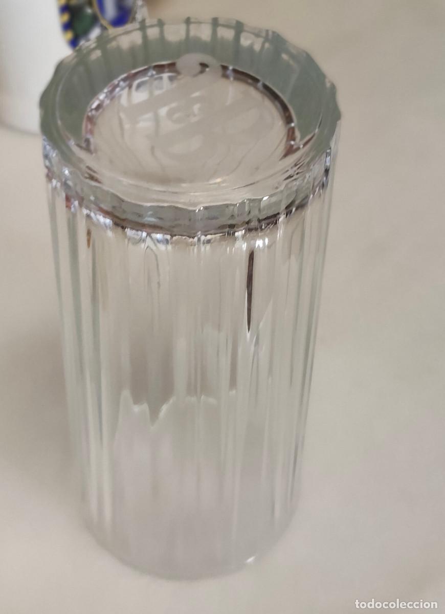 Vintage: Vaso de Vidrio Texturado - publicidad whisky JB - Dise&ntilde;o Estriado Vertical