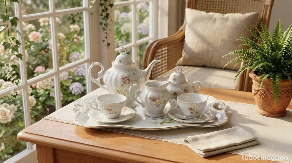 Vintage: JUEGO DE CAF&Eacute; DE PORCELANA