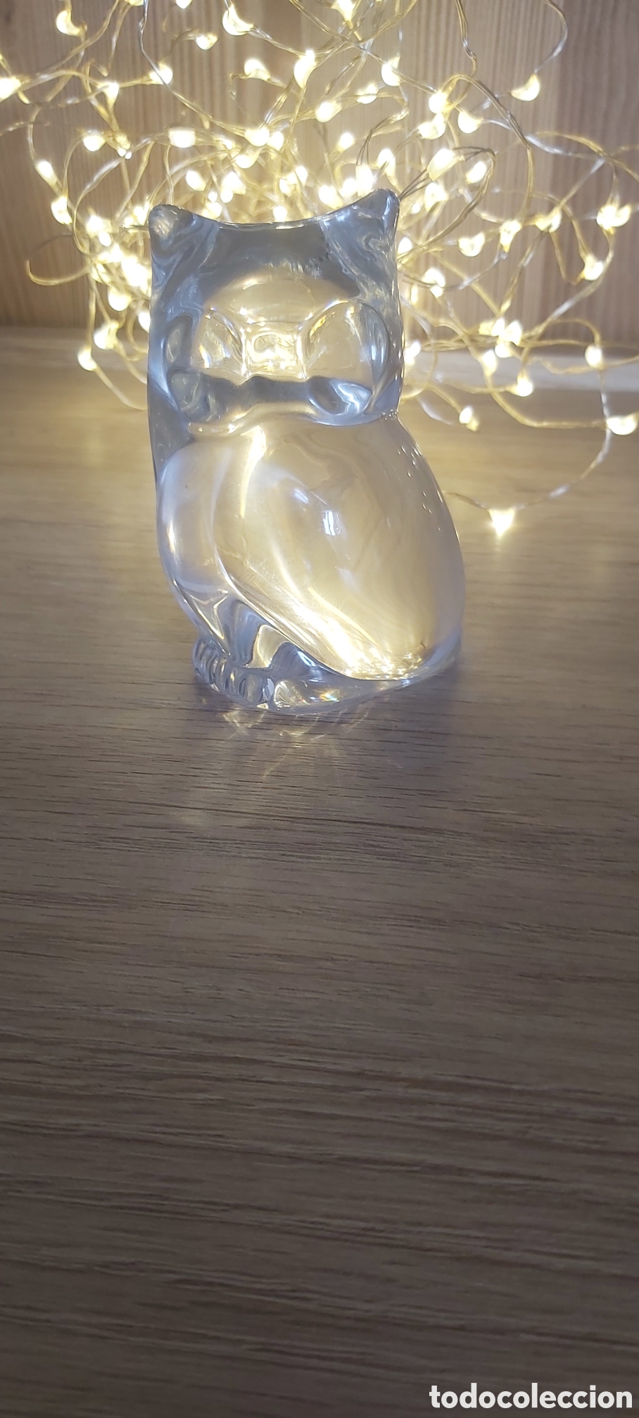 Vintage: Figura de B&uacute;ho en Cristal Macizo &ndash; Atribuci&oacute;n: Saint-Louis (Francia)