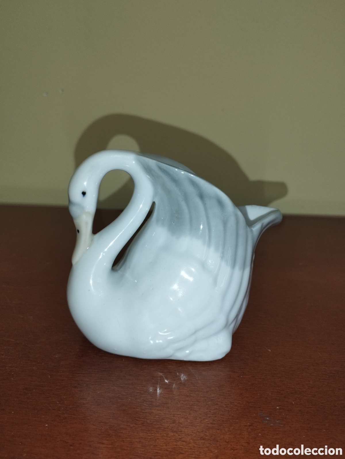 Vintage: Figura de cer&aacute;mica cisne