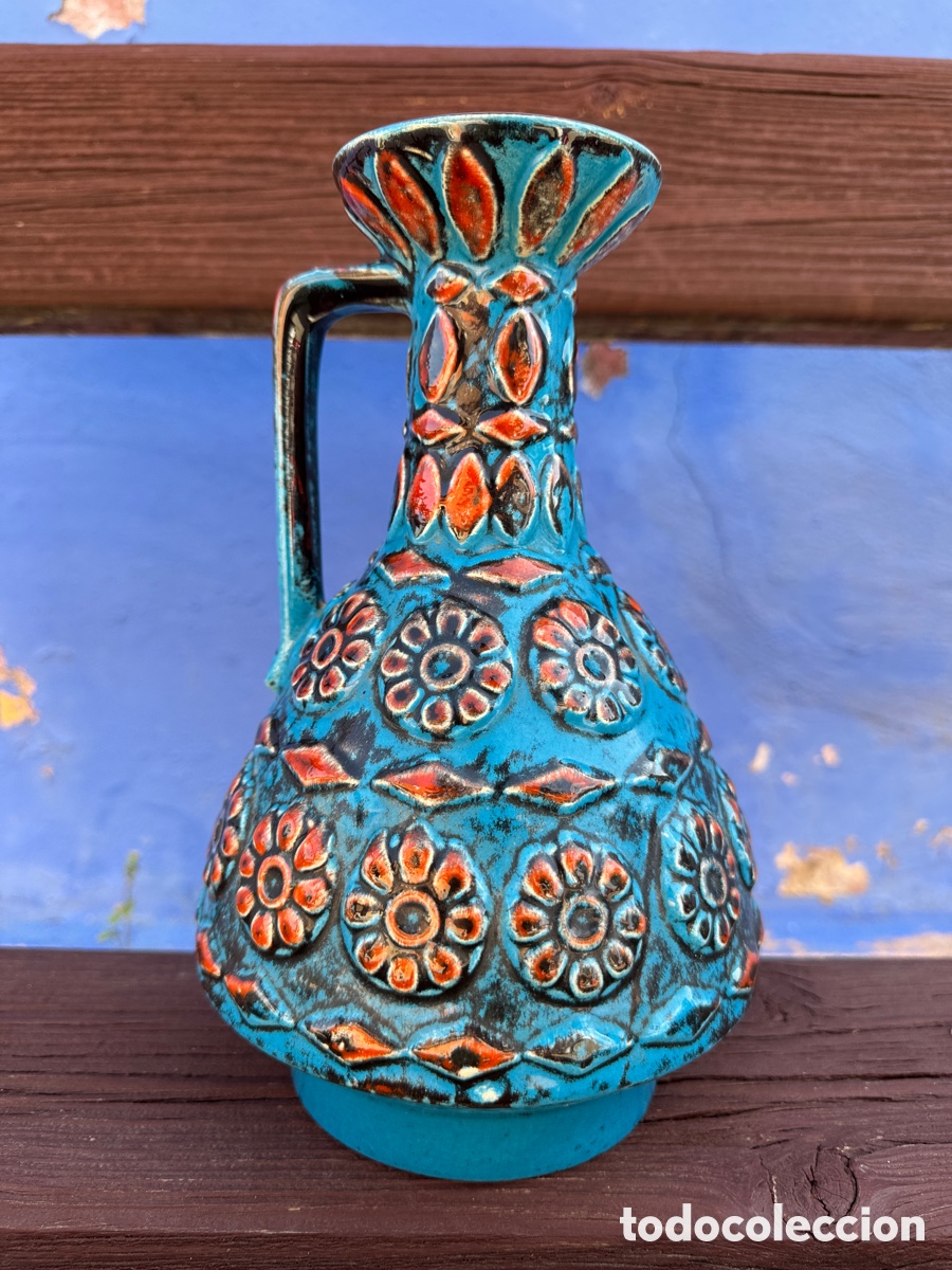 Vintage: Jarr&oacute;n cer&aacute;mica alemana efecto lava