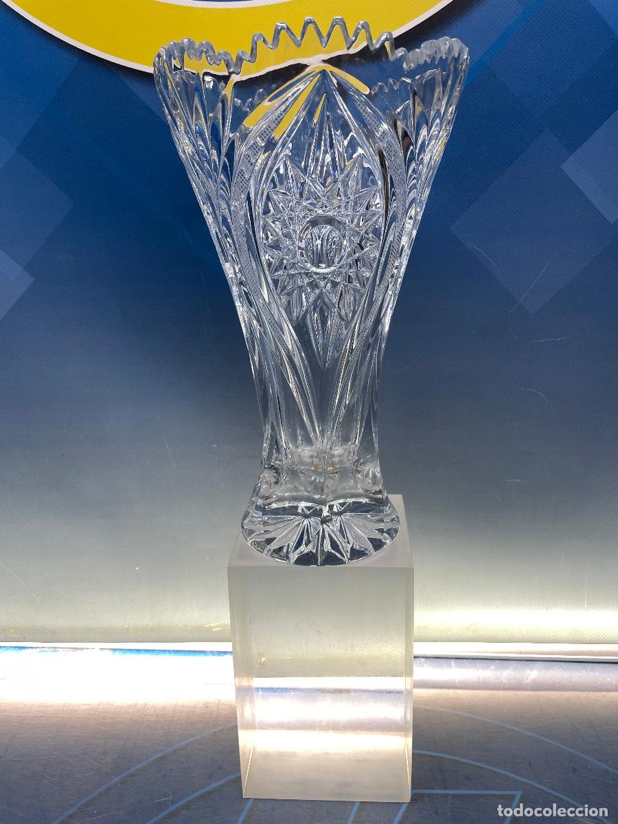 Vintage: Jarron vidrio boca ancha, Bavarian Crystal