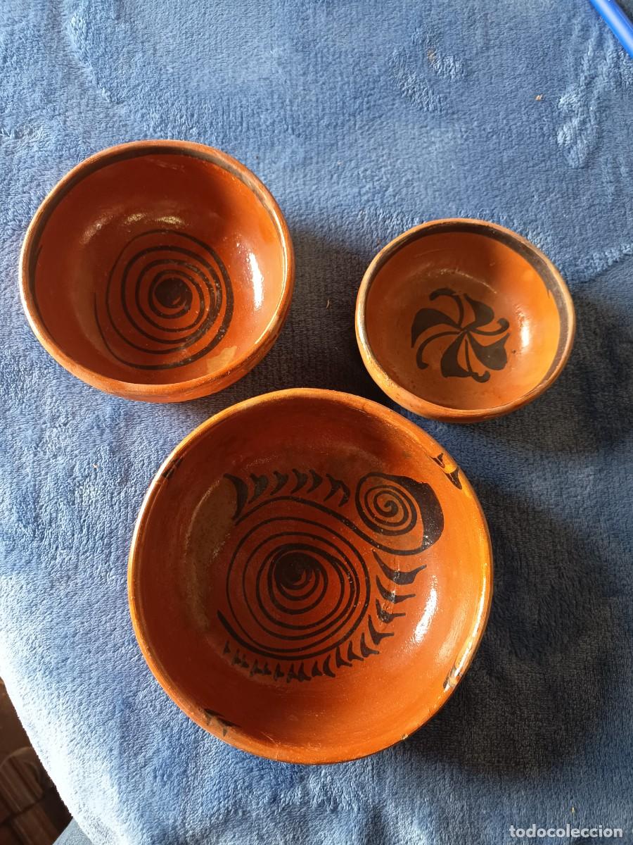 Vintage: Conjunto de 3 cuencos decorados