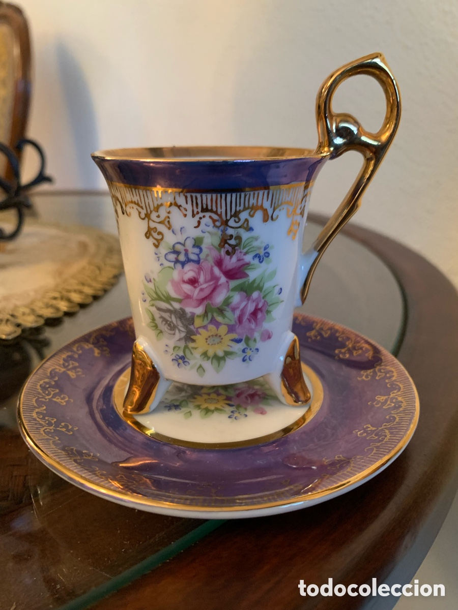 Vintage: Taza y plato de porcelana