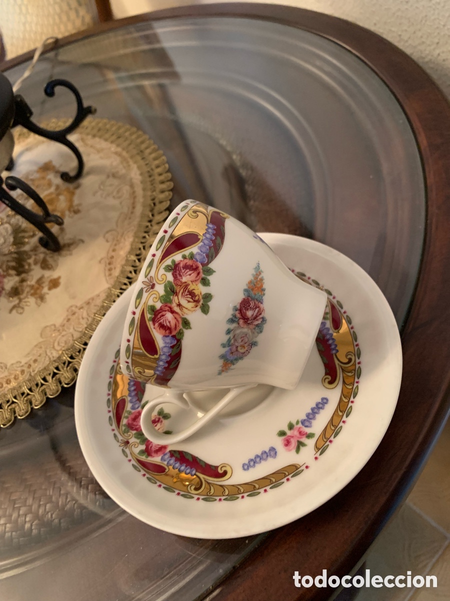 Vintage: Taza y plato de porcelana