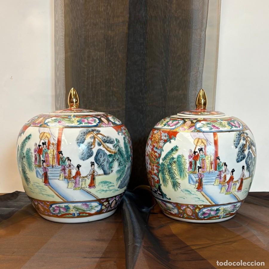 Vintage: Dos Tibor de Porcelana China