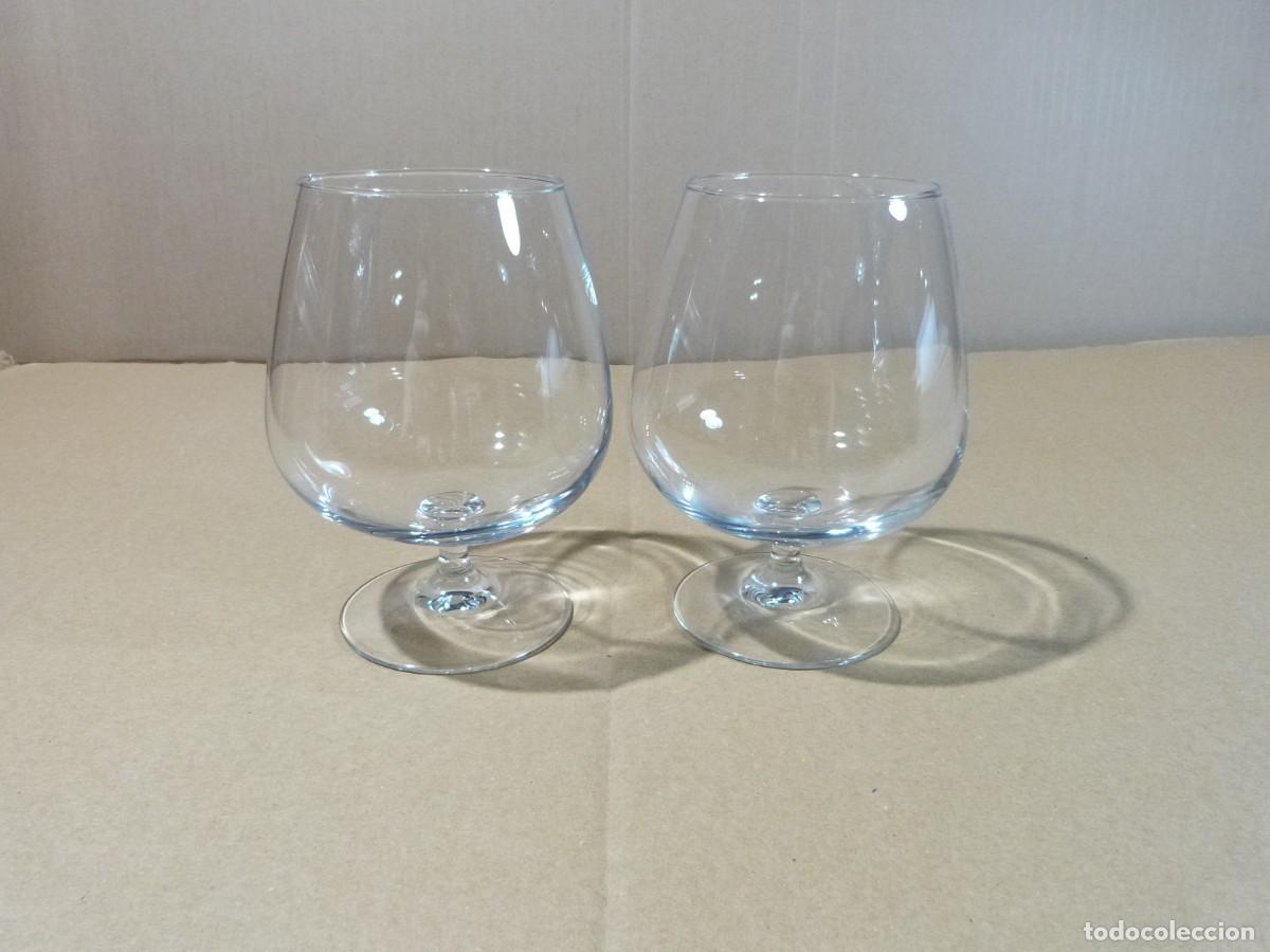 Vintage: Lote de 2 copas para brandy o cognac - Vaso tama&ntilde;o grande