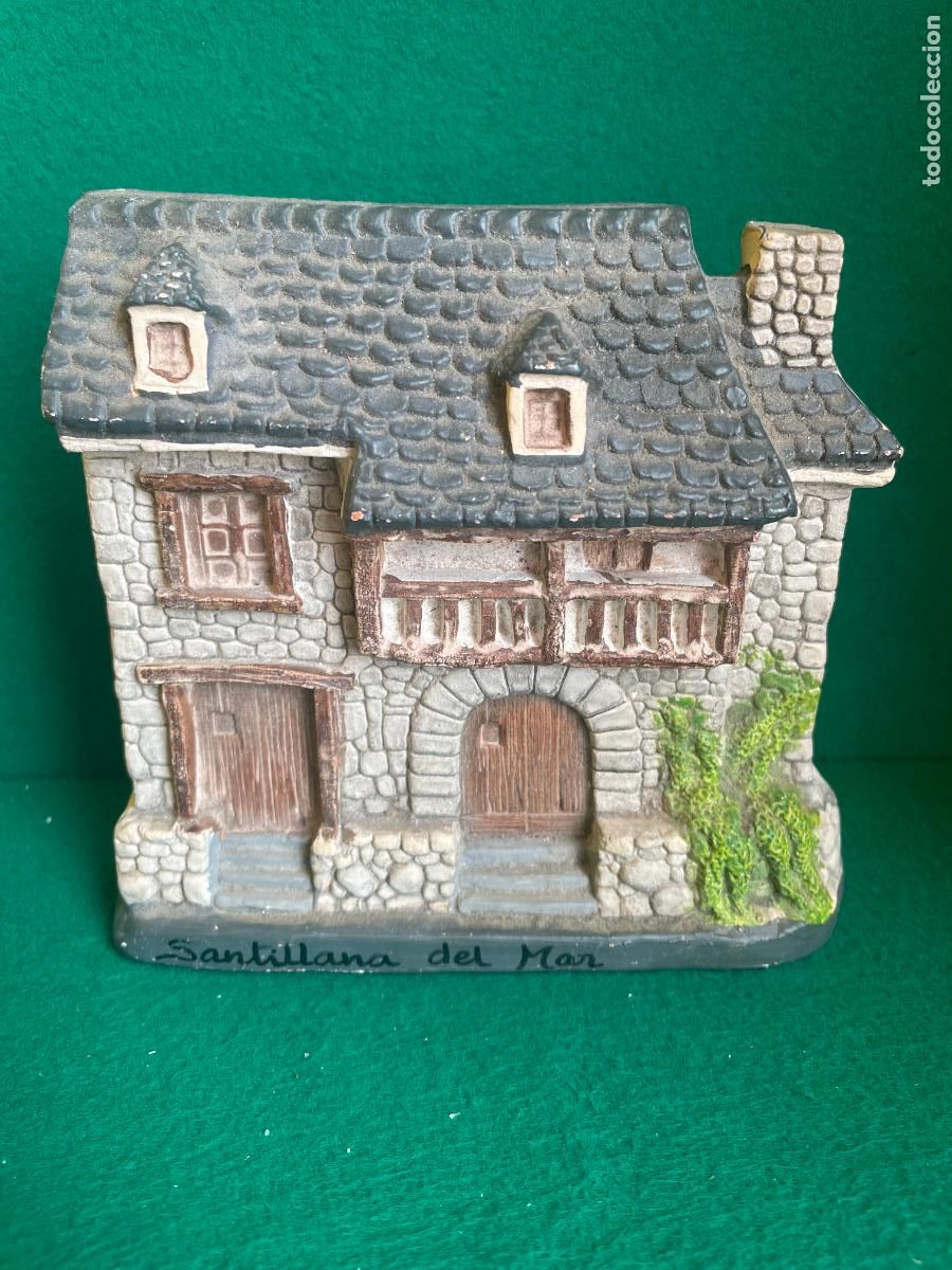 Vintage: CER&Aacute;MICA M&Aacute;RQUEZ - CASA DE SANTILLANA DEL MAR - NUMERADA - MUY BUEN ESTADO