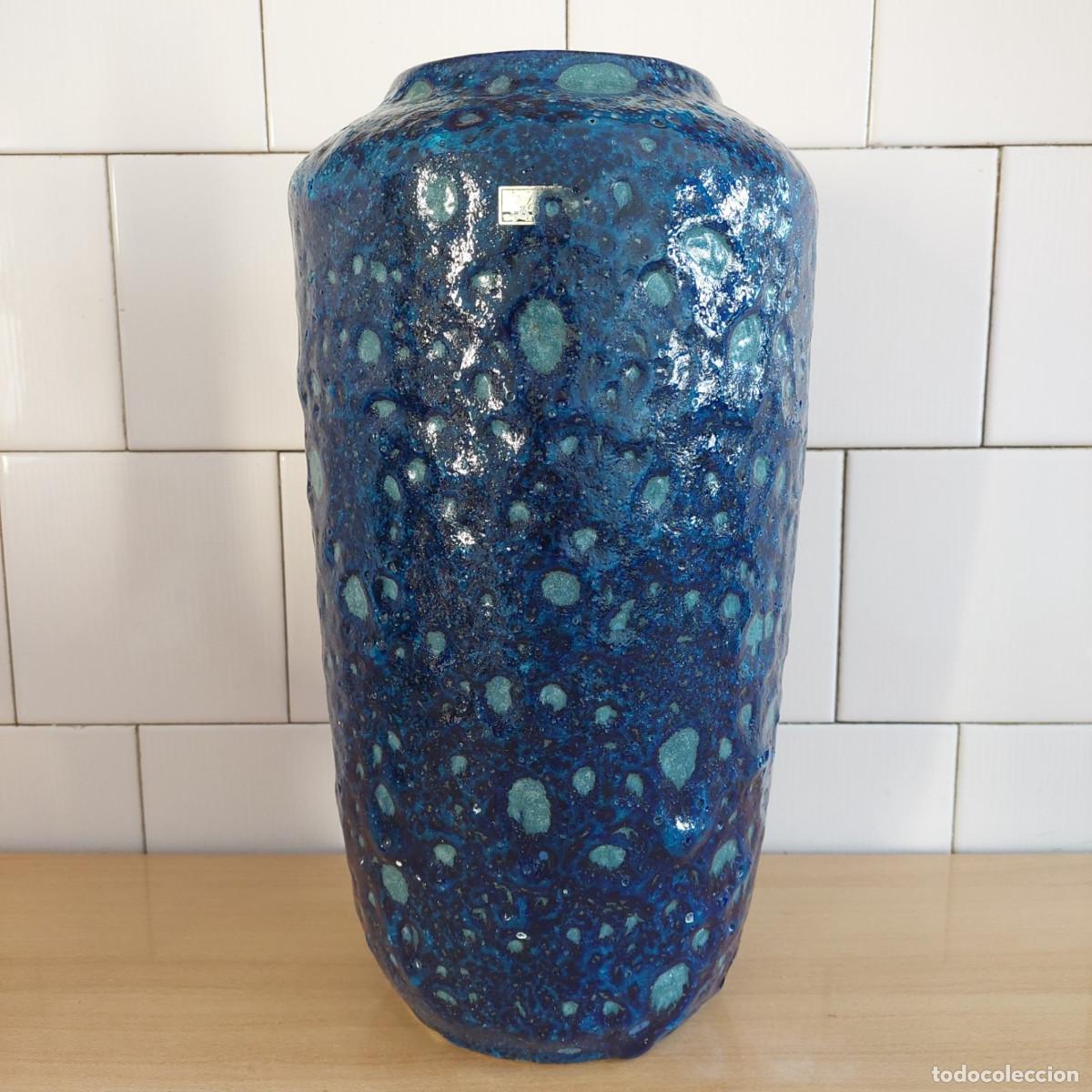 Vintage: Jarron de ceramica alemana Scheurich fat lava