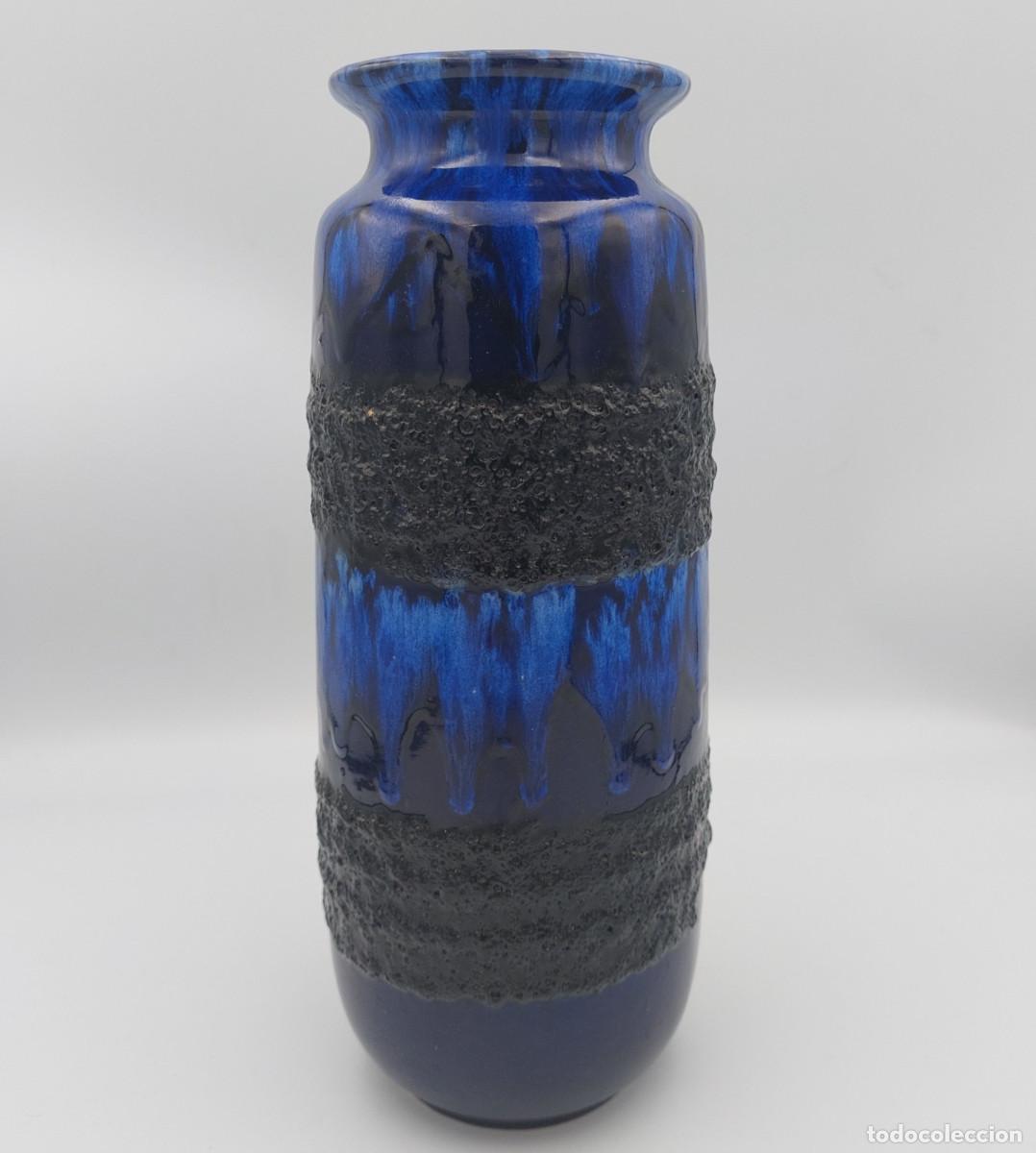 Vintage: Jarron de ceramica alemana Scheurich fat lava