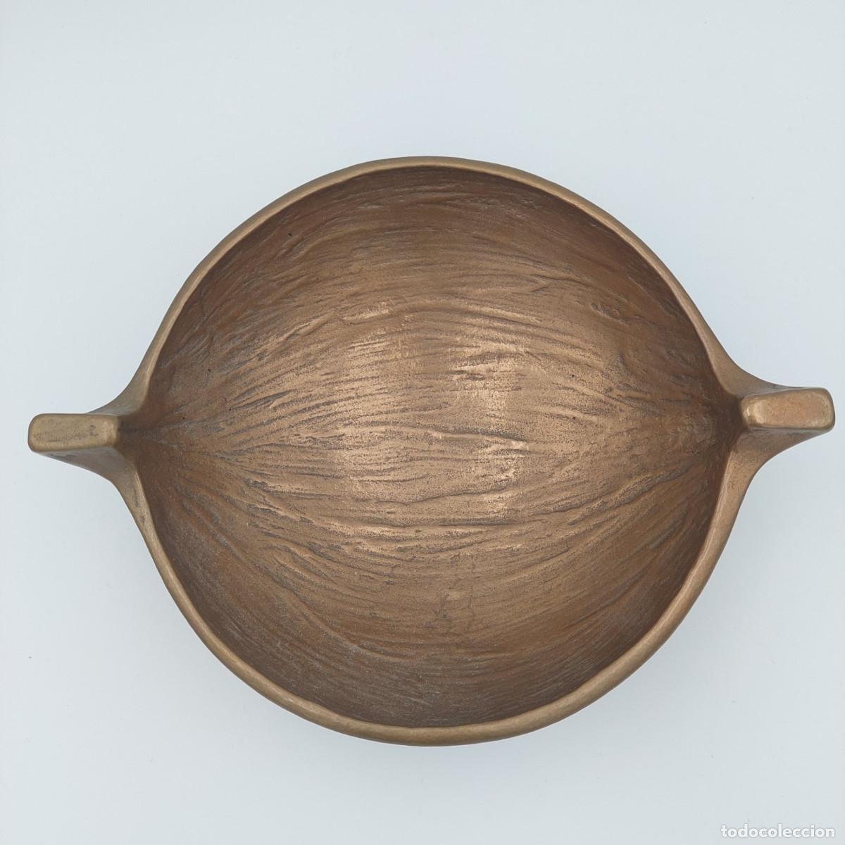 Vintage: Bol de bronce brutalista Harjes