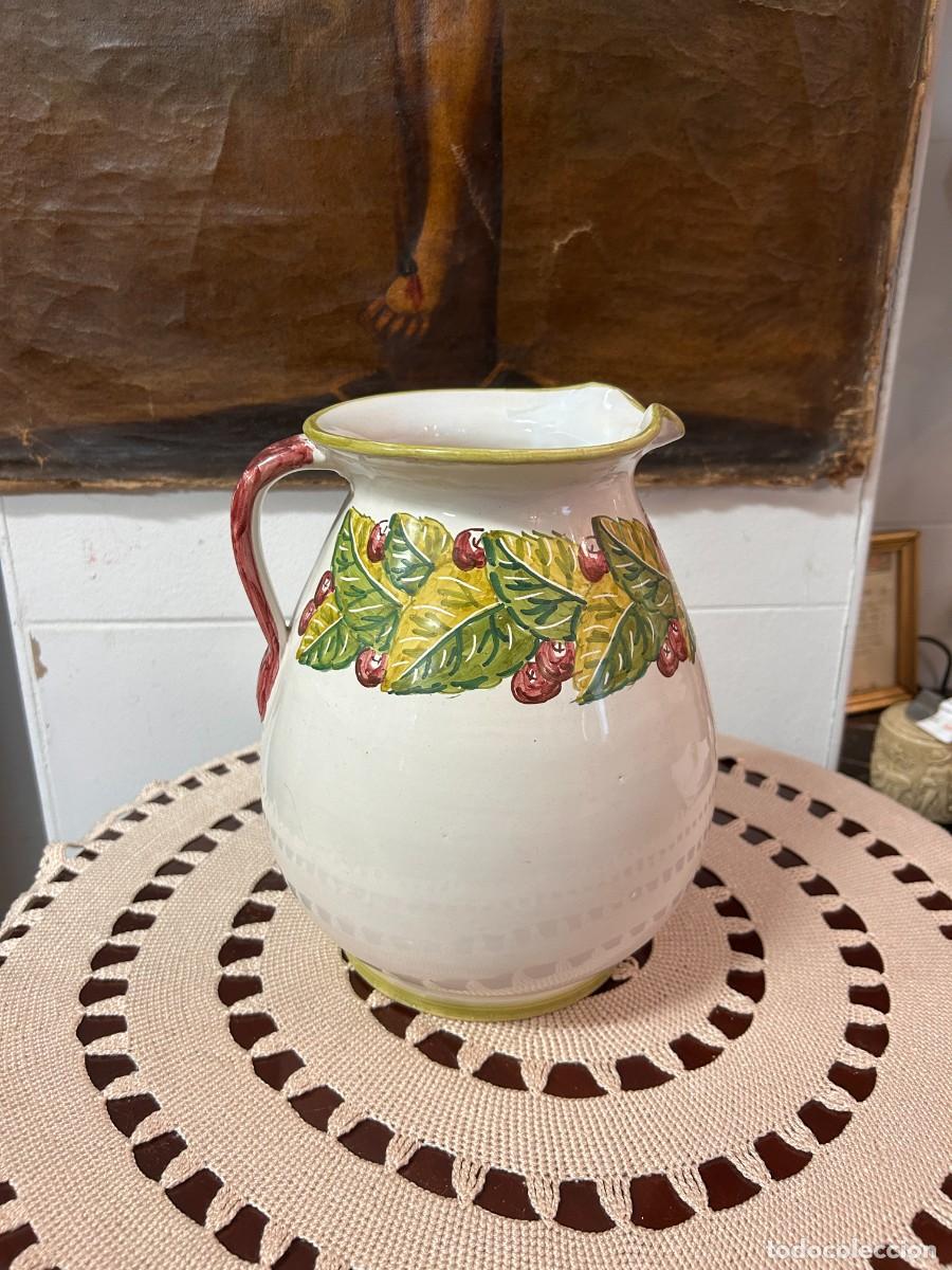 Vintage: Jarra de cer&aacute;mica Talavera