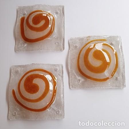 Vintage: Apliques retro de pared de cristal