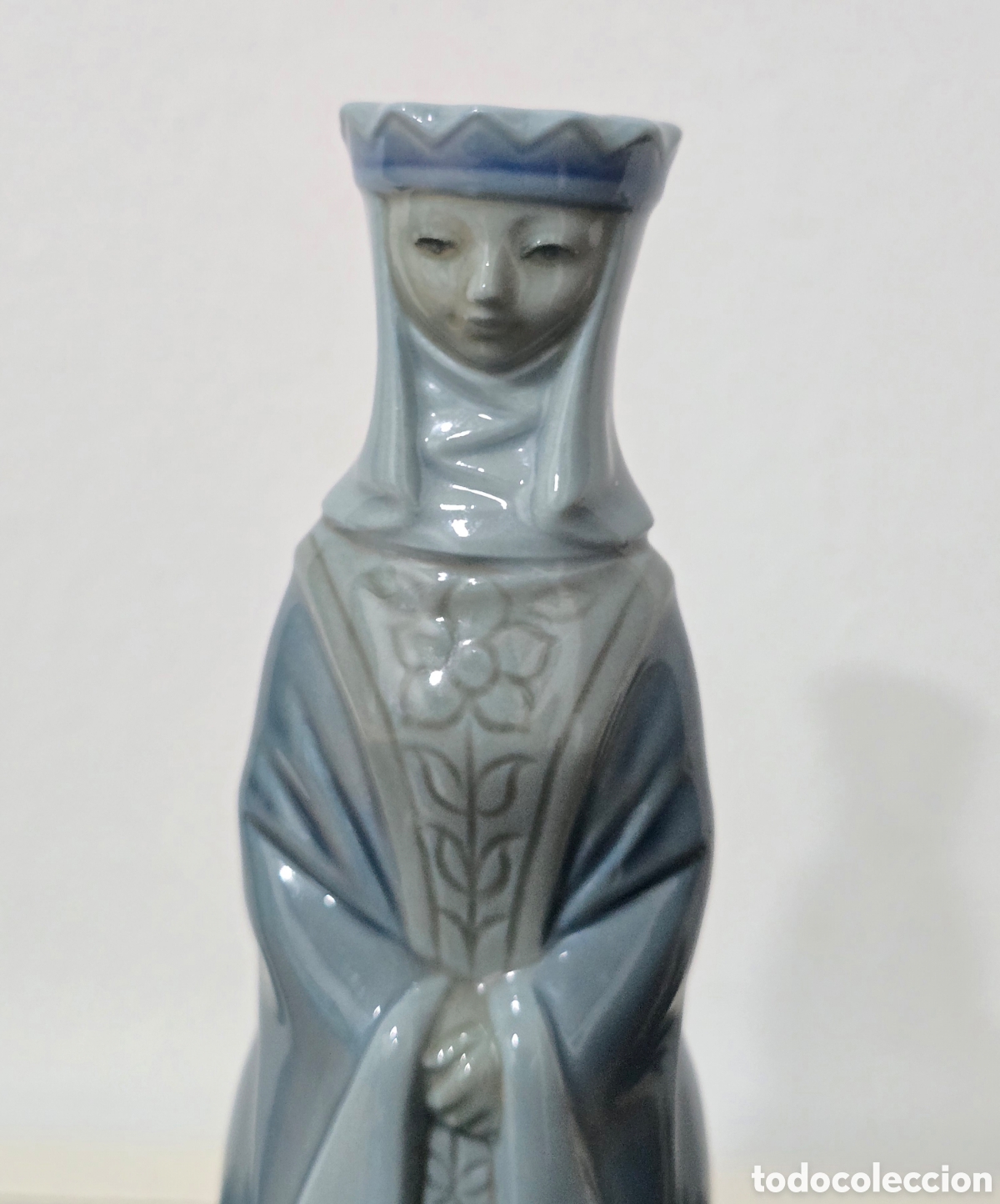 Vintage: FIGURA PORCELANA REINA AJEDREZ LLADRO VINTAGE 17 CM.