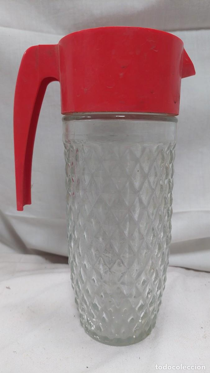 Vintage: Antiguo jarra cristal y pl&aacute;stico varila Vintage