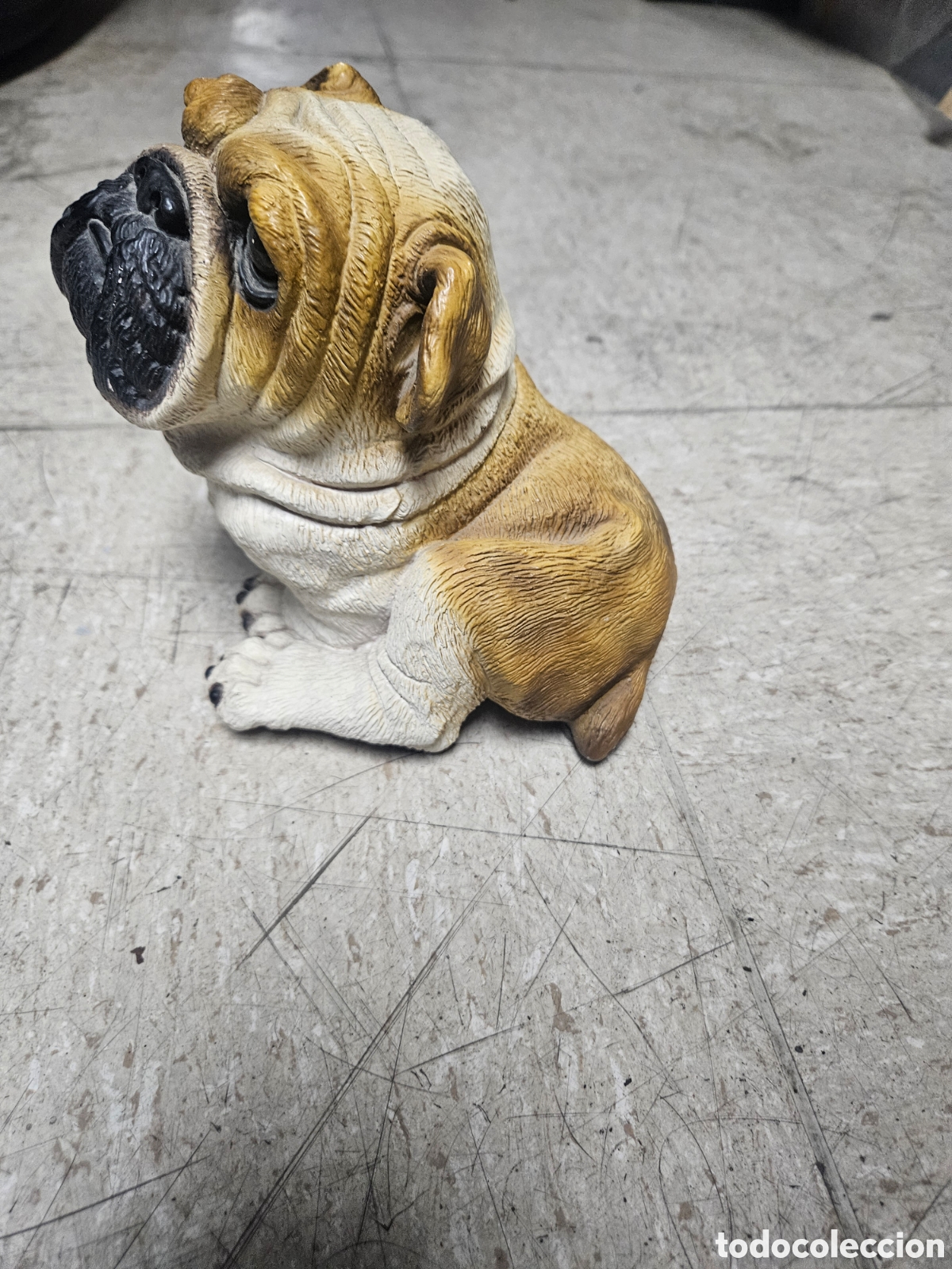 Vintage: A.Novell escultura Perro hecho a mano