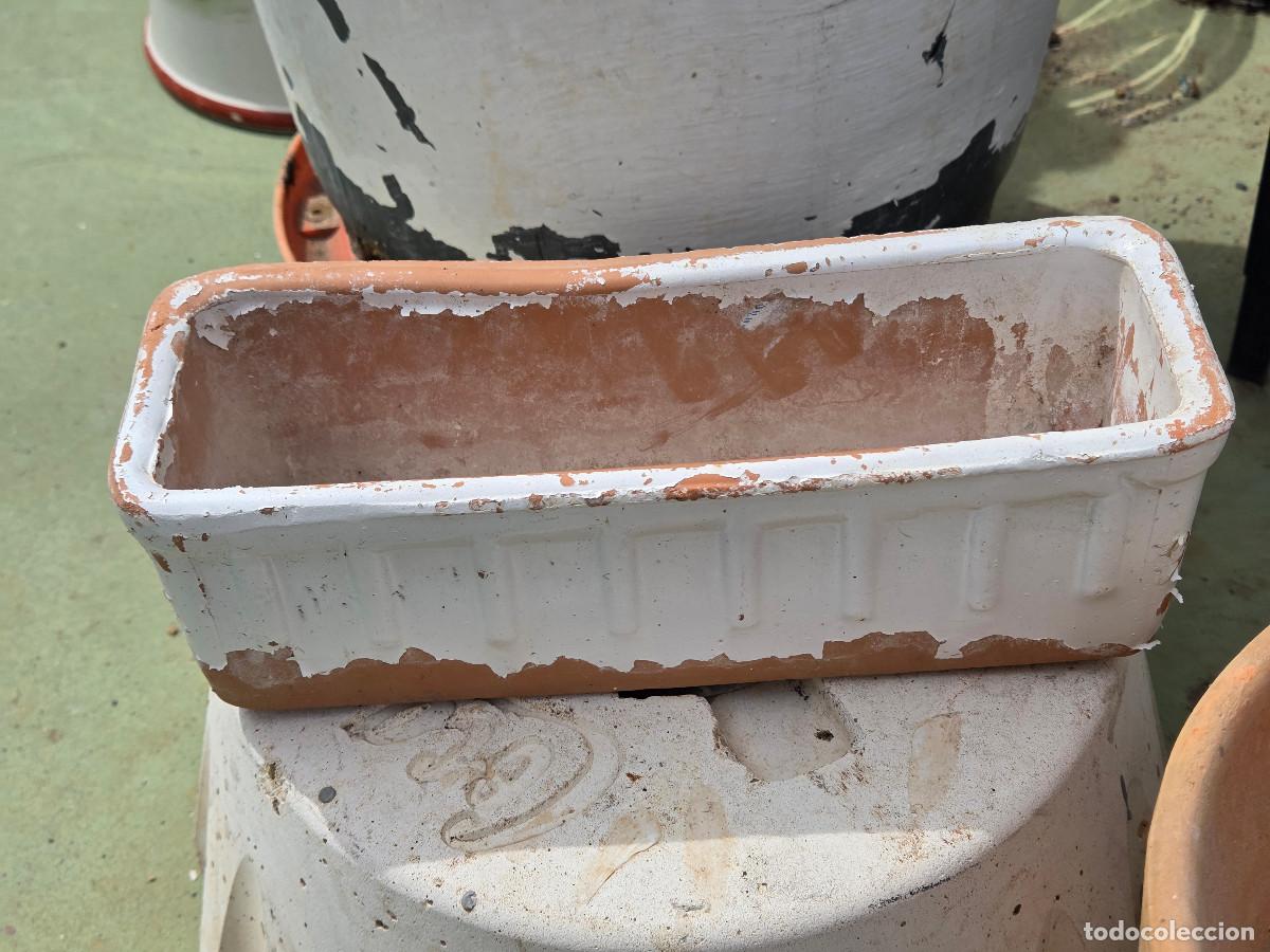 Vintage: macetero de ceramica antigua