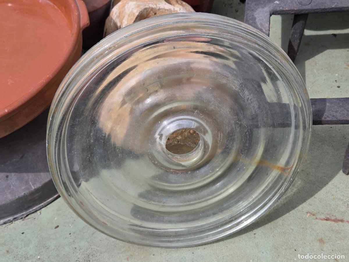 Vintage: plato de cristal de red electrica